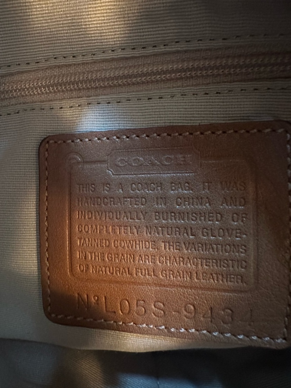 Authentic Y l2K COACH Soho Tan Leather Satchel #9434 - Picture 6 of 8